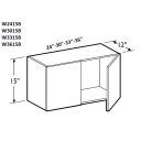 Wall Cabinet 24W x 15H Double Door