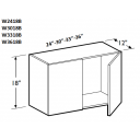 Wall Cabinet 30W x 18H Double Door
